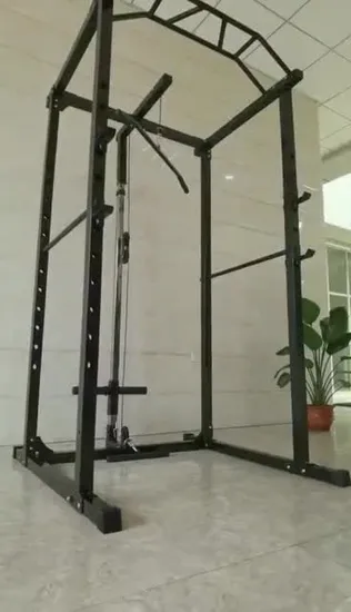 Niedriger Preis Manufactur Kommerziellen Power Cage Fitness Maschine mit Pulley Multifuction Home Gym Squat Rack
